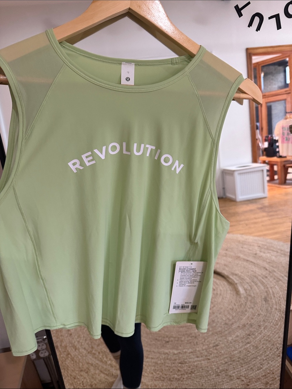 Lululemon Sculpt Cropped Cross-Vent Tank NWT